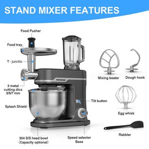 <span class=keywords><strong>Robot</strong></span> pâtissier électrique 7L 1600W haute puissance avec bol mélangeur pour boulangerie et cuisine, accessoire OEM/ODM - Product Image 5