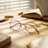 Gafas de Titanio de Primera Calidad, Estilo Ejecutivo, Ligeras, Monturas Ópticas para Mujer y Hombre, Lentes de Lectura Unisex