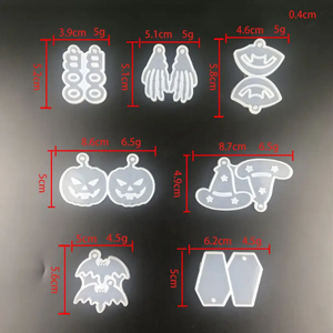 Molde de plástico con forma de gota de cristal para manualidades, cuerpo redondo, libro de amor, molde de silicona Silee, punto - Product Image 4