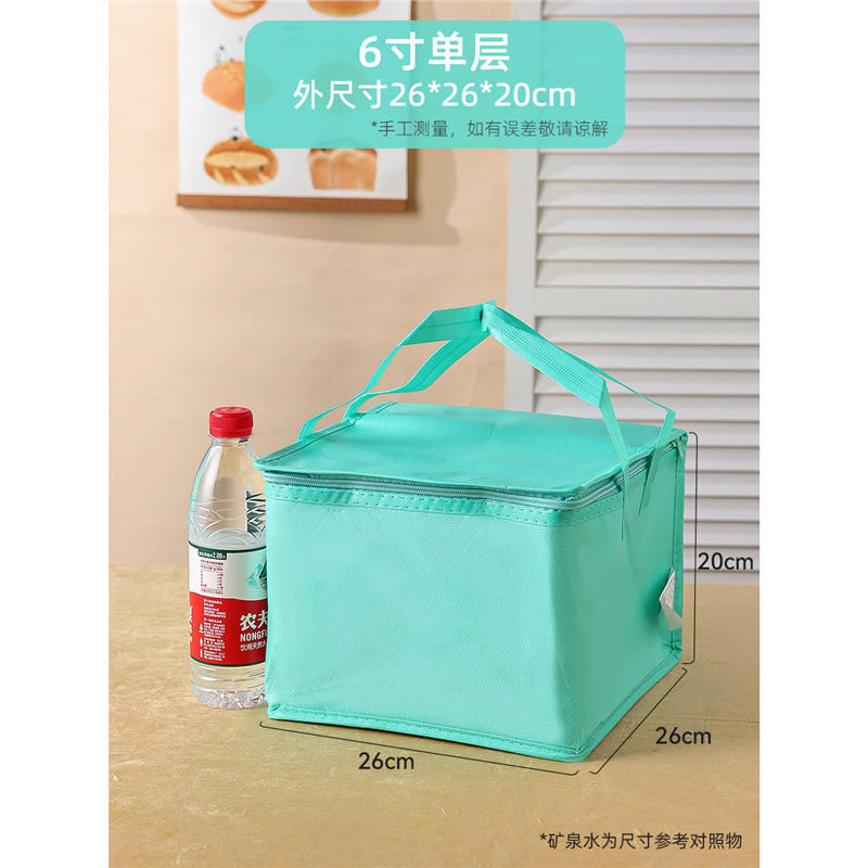 กันน้ำ สีฟ้าทิฟฟานี่ ขนาด 6 นิ้ว ชั้นเดียว 26*26*20 ซม.