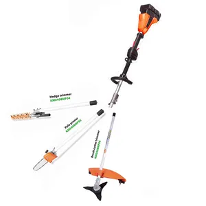 KNK power Power Brushless Motor Electric Pole Hedge Trimmer Saw Grass Trimmer Brush Cutter 4 In 1 Li-ion Multi-Task Tools