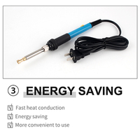 Kit de fer à souder 60W Température réglable (200-450C) Chauffage en 15S Poignée crayon 28 embouts pour soudage de composants électroniques