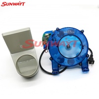 Bac à pièces bleu et accepteur de pièces avec moteur 110/220V en métal et plastique pour machine de jeu à monnayeur (version anglaise)