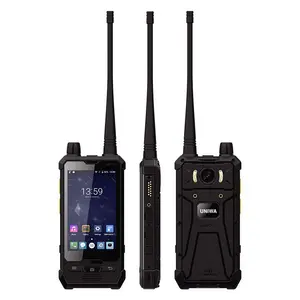 UNIWA P1 4 Inch Glove Touch 5W 4G LTE DMR Radio bidireccional / analógica + DMR UHF VHF Zello POC Walkie Talkie