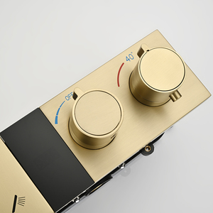 HIDEEP salle de bain douche vanne température affichage bouton contrôle 4 fonction <span class=keywords><strong>thermostatique</strong></span> douche interrupteur laiton <span class=keywords><strong>corps</strong></span> principal - Product Image 5