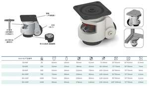 Hochleistungs-Nivellierung Universal rollen bewegliche Rollen und <span class=keywords><strong>Foma</strong></span>-Räder für Wagen-Werk bänke Möbel - Product Image 2
