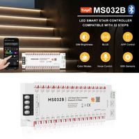 Controlador de Luces para Escaleras, Controlado por Aplicación, Compatible con Alexa y Google, Kit de Iluminación Inteligente con Sensor de Movimiento para 1-32 Escalones
