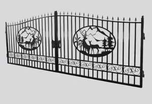 Fábrica portões corrediços no jardim do ferro forjado Ornamentais Generoso Personalização Design Portões De Ferro Portão De Segurança Forjado - Product Image 4