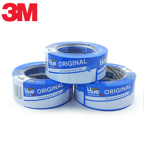 Ruban de masquage multi-usages 3M 2090 bleu original pour peintre, support en papier crépon, adhésif acrylique, imperméable et facile à nettoyer - Product Image 1