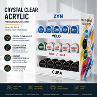 Présentoir de comptoir pour sachets de snus et de nicotine, support pour boîtes Pablo Velo Cuba, pour magasins de tabac et arrêt du tabac