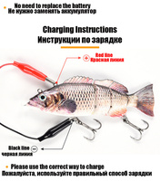 Leurre de pêche robotisé articulé TOPLURE 54g 130mm, leurre de pêche électronique multi-segments, appât de simulation multi-sections