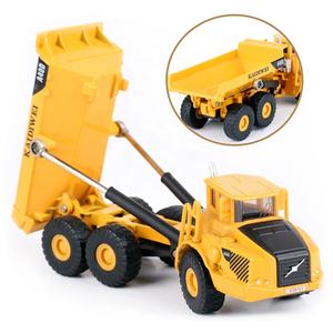 Mini Alloy Dump Truck KDW 1:87scale Diecast Metal Simulation Dumper <strong>Lorry</strong> Engineering Truck <strong>Toys</strong> for Kids - Product Image 1