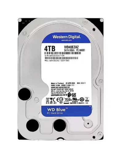 Western Blue HDD40EZAZ 4TB WD 3.5 polegadas 6 Gb/s 256 MB PC HA500 Disco Rígido Interno HDD WD40 SATA de alta qualidade