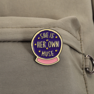 Féminisme magique boule de cristal émail broche je crée mon propre futur broche revers Badge autonomisation bijoux cadeau pour les femmes en gros - Product Image 3