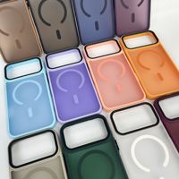 Coque de téléphone antichoc magnétique robuste en TPU+PC, finition mate, design de luxe, protection intégrale pour iPhone 17 Pro Max Air