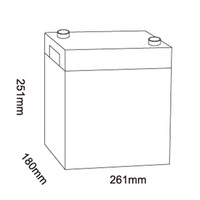 Mhb 3-Evf-150 150ah baterai motif timbal karbon, 6V untuk kursi roda listrik