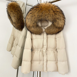 Chaqueta Acolchada Rosa al por Mayor con Peluche, Chaqueta <span class=keywords><strong>de</strong></span> Plumón para Mujer, Piel <span class=keywords><strong>de</strong></span> Visón Natural, Doudoune Fourrure - Product Image 5