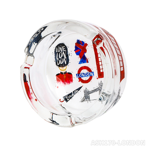 ที่เขี่ยบุหรี่แก้วทรงกลม85มม. อุปกรณ์เสริมสำหรับสูบบุหรี่บุหรี่ทรงกลมพิมพ์โลโก้ตามสั่ง - Product Image 4