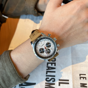 Retro Men's Waterproof High-End Simulated Leather Strap Ultra-thin Quartz <b>Watch</b> - Product Image 1