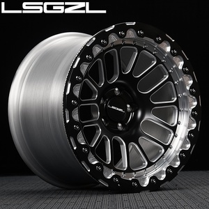 Roues de voiture brossées forgées Beadlock personnalisées 15-26 pouces 5x114.3 5x130 6x139.7 5x120 roues de voiture de tourisme pour C8 pour Benz <span class=keywords><strong>Mustang</strong></span> GT - Product Image 3