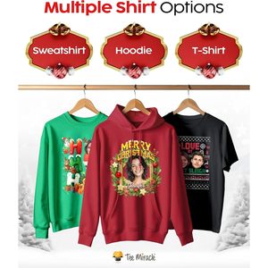 Suéter Navideño Personalizado con Foto, Sudadera Unisex para Adultos, Tejida, de Manga Larga, Regalo Navideño - Product Image 5