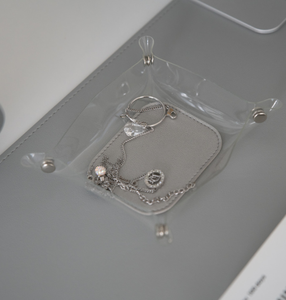 Hot bán trong suốt lối vào bảng Khay bàn nội thất không thấm nước du lịch khay PVC nhỏ catchall du lịch món ăn tấm cho chìa khóa - Product Image 6