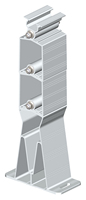 Supports solaires photovoltaïques en aluminium pour toits plats, structure est-ouest, OEM, fixation photovoltaïque |   Art Sign