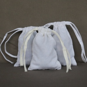 Sac de courses en coton biologique recyclable personnalisé avec impression sérigraphique, en toile écologique avec cordon de serrage - Product Image 2