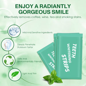 14 paires de bandes de blanchiment des dents en gel blanc 28 pièces outils de blanchiment dentaire PAP bandes de blanchiment des dents - Product Image 6