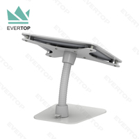 LST04B-B Incliné Acrylique Col De Cygne Anti-Vol De Bureau Tablette Enquête Kiosque Restaurant Tablette Kiosque De PC De Bureau pour iPad/Android
