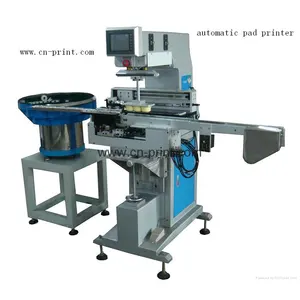 Fully Automatic 1 Color Bottle Cap Pad Printing Machine tampo printing machine for frame glass with fully automatic feeder