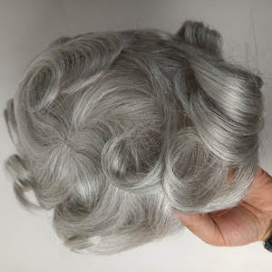 Gran Oferta, Tupé <span class=keywords><strong>de</strong></span> <span class=keywords><strong>Cabello</strong></span> Humano 100%, Tupés <span class=keywords><strong>de</strong></span> <span class=keywords><strong>Cabello</strong></span> Humano <span class=keywords><strong>Gris</strong></span>, Pelucas para <span class=keywords><strong>Hombre</strong></span>, Tupés <span class=keywords><strong>en</strong></span> Dubái, 8*10 Pulgadas - Product Image 2