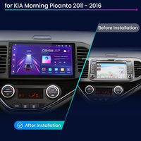 Junsun V1 stok EU CarPlay nirkabel Android Auto navigasi Multimedia mobil untuk Kia Picanto 2011-2014 Video Autoradio mobil