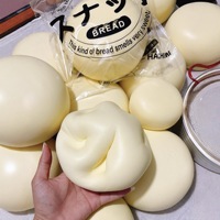 Jouet anti-stress à presser en forme de pain au lait extra-large, super moelleux et doux, à récupération lente, pour garçons de 6 mois