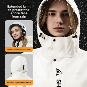 Impermeabile di Alta Gamma Versatile e Traspirante con Logo per <span class=keywords><strong>Donna</strong></span>, Uso Esterno, Bici Elettrica, Escursionismo, Arrampicata - Product Image 3