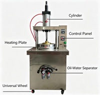 Machine à tortillas pneumatique, machine commerciale pour la fabrication de wraps turcs, de burritos mexicains et de pains plats