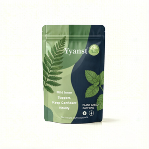 Café Botánico de Maca a Base de Plantas con Cafeína, 10g*10 Sobres, Diseño de Hojas Bicolor Verde y Azul Oscuro, Bolsa con Base, Venta al por Mayor OEM para Adultos - Product Image 1