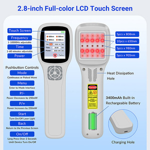 Dispositivo Laser a Luce Rossa <span class=keywords><strong>per</strong></span> Terapia del Tinnito e Sollievo dal Dolore al Collo 650nm 808nm 980nm 905nm 2.5W 1-10000Hz Modalità Continue e Pulsate - Product Image 5