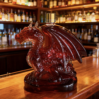 Carafe à whisky transparente personnalisée en forme de dragon, cadeaux d'entreprise pour la Distillerie du Jour de l'Indépendance, 450 ml, USA, design moderne 250