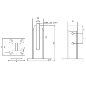 Panneau de verre de balcon sans cadre de 12 mm, verre trempé pour garde-corps, verre pour cour extérieure, jardin, centre commercial, escalier, villa, projet de garde-corps en verre - Product Image 4