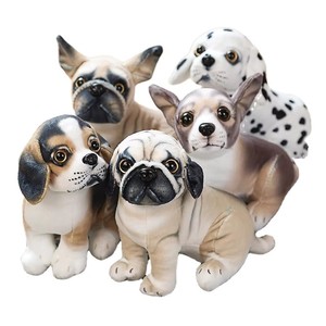 HY Jouet en peluche unisexe Kawaii, simulation de chien, nouveau design, rembourrage en coton PP, Corgi, Bouledogue, Chiot tacheté, anti-stress - Product Image 1