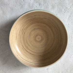 Wholesales Nice Design Eco Friendly Spun <b>Bamboo</b> Fiber Salad Serving <b>Bowls</b> with Attractive Color for Kitchenware - Product Image 3
