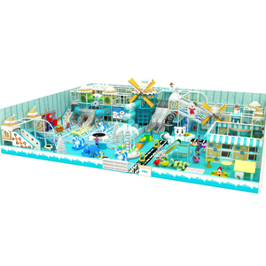 Parc d'attractions, aire de jeux commerciale, équipement de jeux souples, piscine à balles, toboggan, thème hiver et neige, aire de jeux intérieure, trampoline - Product Image 4