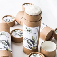 Emballage en tube de carton écologique pour parfum solide et baume à lèvres, papier pour déodorant à pousser, facilement visible et accessible