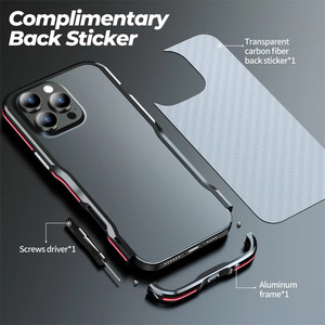 Custodia Protettiva in Metallo Luphie per iPhone 17 Air 16 15 14 13 12 <span class=keywords><strong>11</strong></span> <span class=keywords><strong>Pro</strong></span> <span class=keywords><strong>Max</strong></span> 16 Plus 13 12 Mini, Cornice in Alluminio - Product Image 5