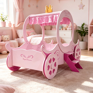 rosa principessa telaio del <span class=keywords><strong>letto</strong></span> a tema fiabesco ragazze <span class=keywords><strong>letto</strong></span> a baldacchino in legno per bambini <span class=keywords><strong>letto</strong></span> per bambini - Product Image 1