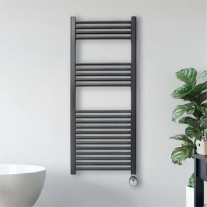 Radiateur à serviettes mural en acier inoxydable de grande taille pour salle de bain - Product Image 1