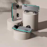 Douches intelligentes de haute qualité ensemble de salle de bain Piano clé affichage numérique 4 fonctions robinets de bain douche laiton céramique vanne hôtels