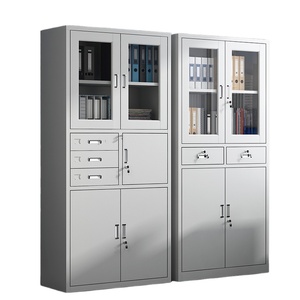 Metal Furniture Office Equipment File Cabinet 2 Doors Steel Drawer Storage Drawer Chest