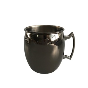Vente chaude transfrontalière : Mug à cocktail Moscow Mule et mug à bière, finition martelée, design simple - Product Image 5
